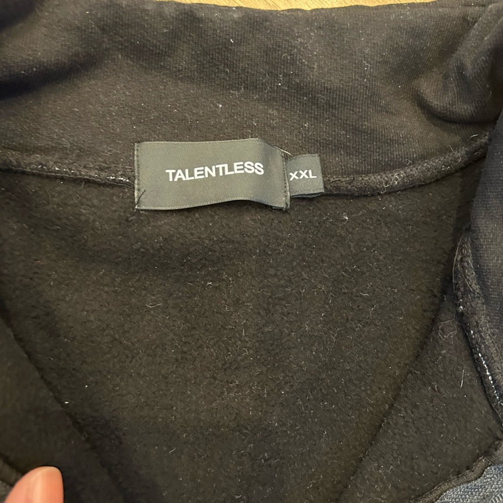 TALENTLESS Classic Black Hoodie XXL